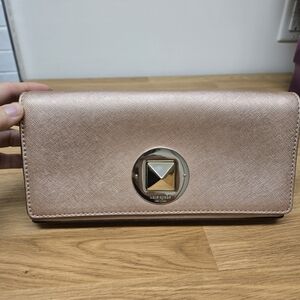 Kate Spade Kiera Newbury ~ Metallic Rose Gold Clutch